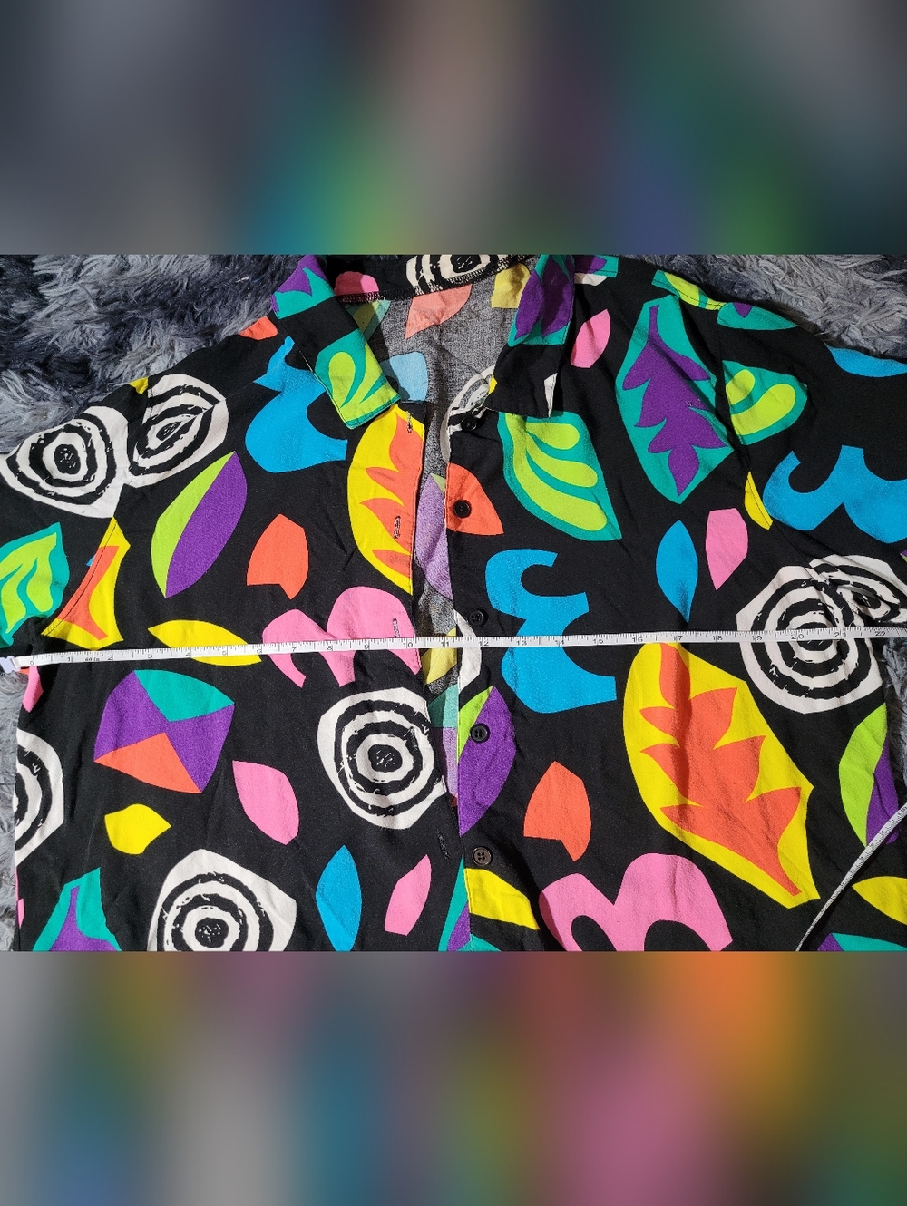 Stranger Things Eleven Pattern Cosplay Button Up Top - Picture 4 of 6